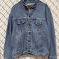 Vintage 90's Looney Tunes Thats All Folks Embroidered Cartoon Denim Jacket Size Large