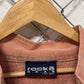 Vintage 90's Rocke Gear Overdyed Quarter Zip Pullover Sweater Size Large