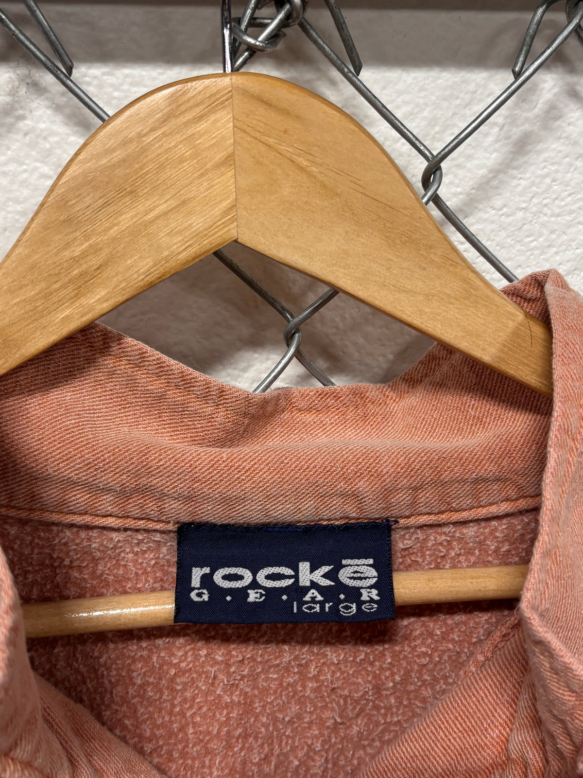 Vintage 90's Rocke Gear Overdyed Quarter Zip Pullover Sweater Size Large