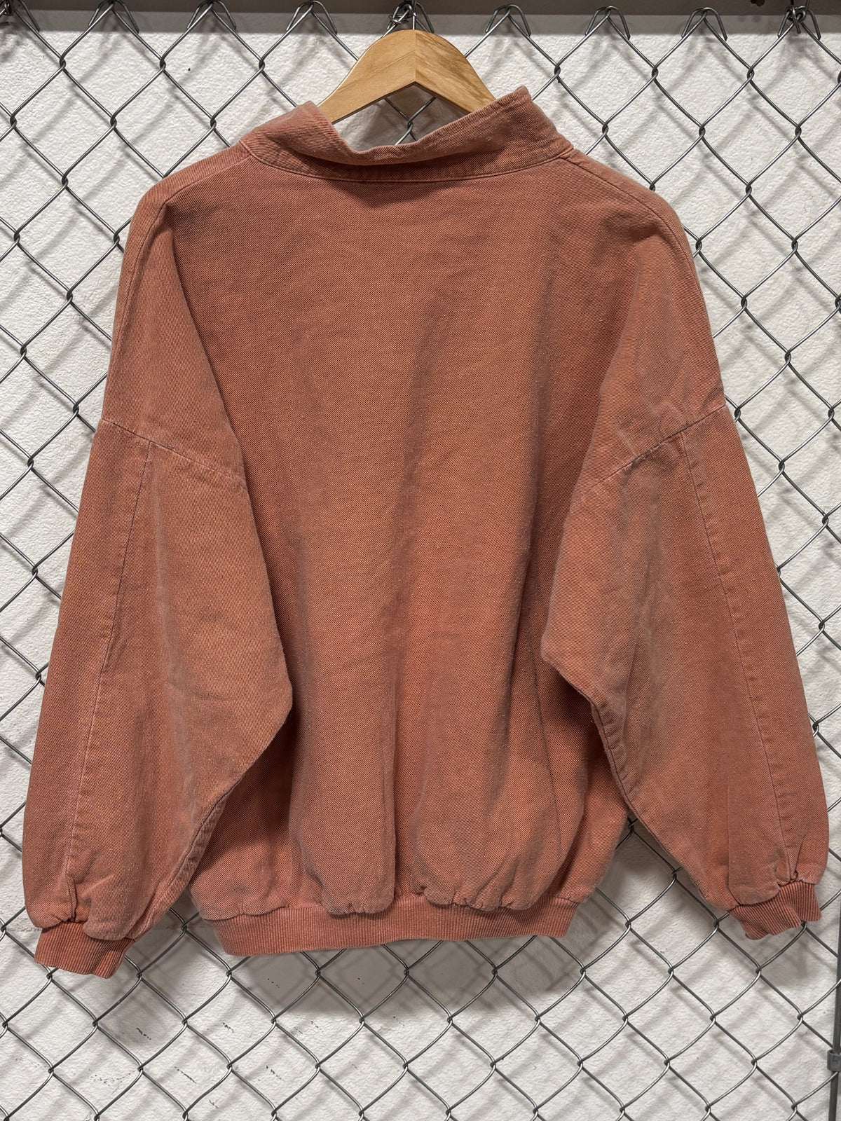 Vintage 90's Rocke Gear Overdyed Quarter Zip Pullover Sweater Size Large