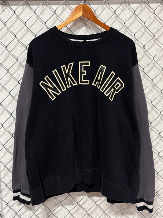 Nike Air Black Spell Out Arc Crewneck Sweater Size XL