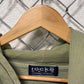 Vintage 90's Rocke Gear Overdyed Green Spell Out Hoodie Size XL