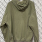 Vintage 90's Rocke Gear Overdyed Green Spell Out Hoodie Size XL