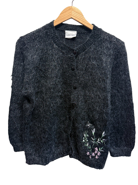 Vintage Women's Fashion Bug Acrylic Cardigan Sweater Size Medium