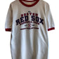 Vintage Y2K Boston Red Sox Baseball Club Ringer Graphic Tee Size Large