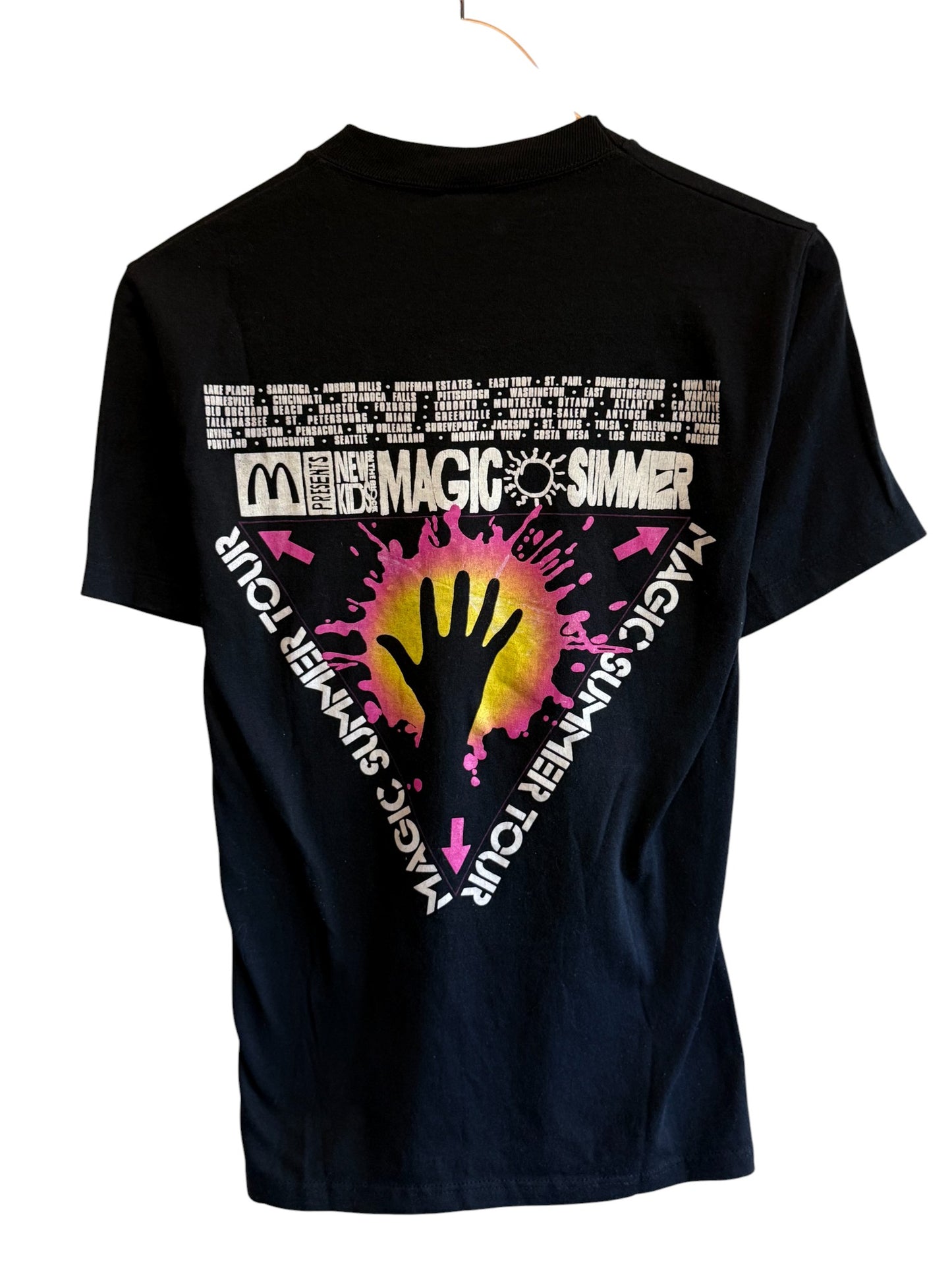 Vintage New Kids on the Block Magic Summer Band Tour Graphic Tee Size Medium