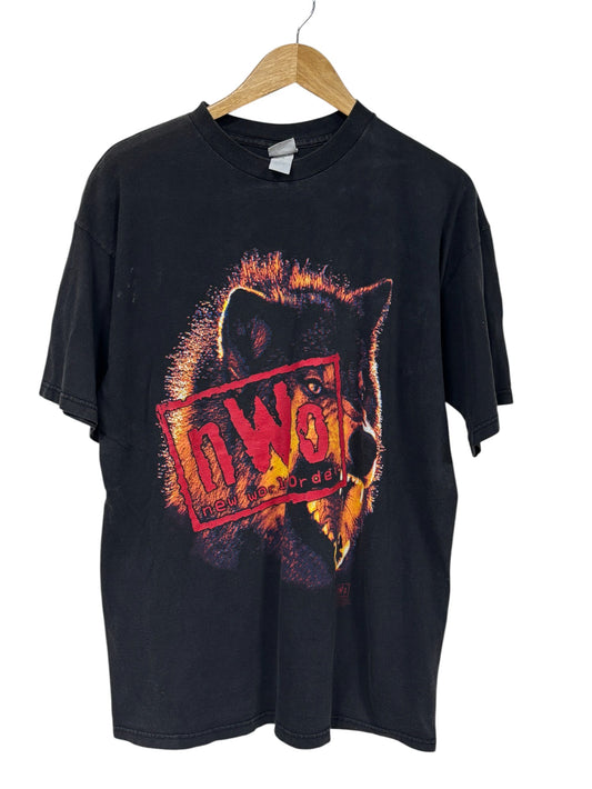 Vintage 90's WCW NWO New World Order Wolf Wrestling Tee Size XL