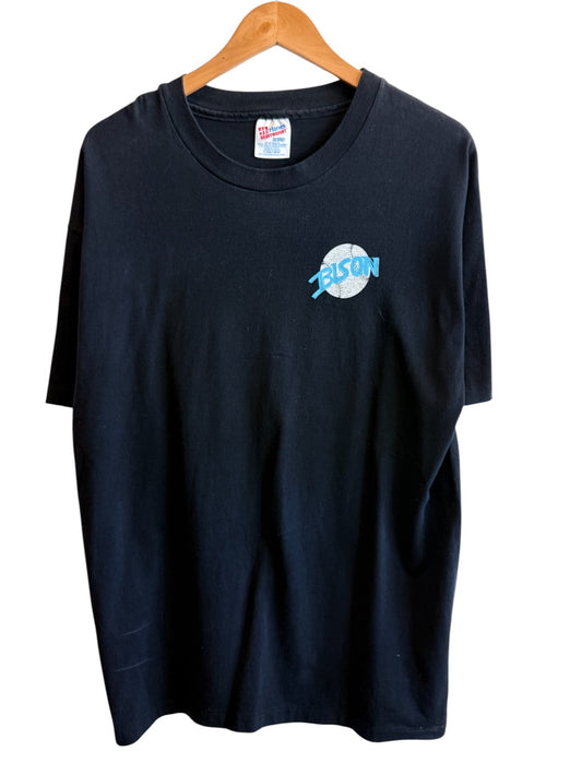 Vintage 90's Great Falls Montana Planet Bison Baseball Tee Size XL