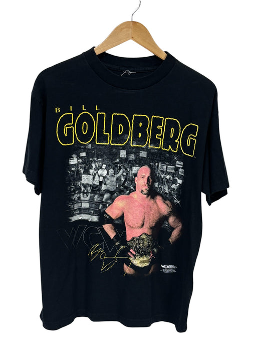 Vintage 90's WCW Bill Goldberg Wrestling Graphic Tee Size XL