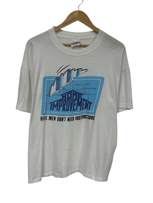 Vintage 90's Home Improvement Real Men Don't Need Instructions Tee Size XL