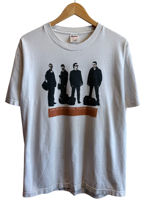 Vintage 2001 U2 Elevation Tour Band Tee Size Large