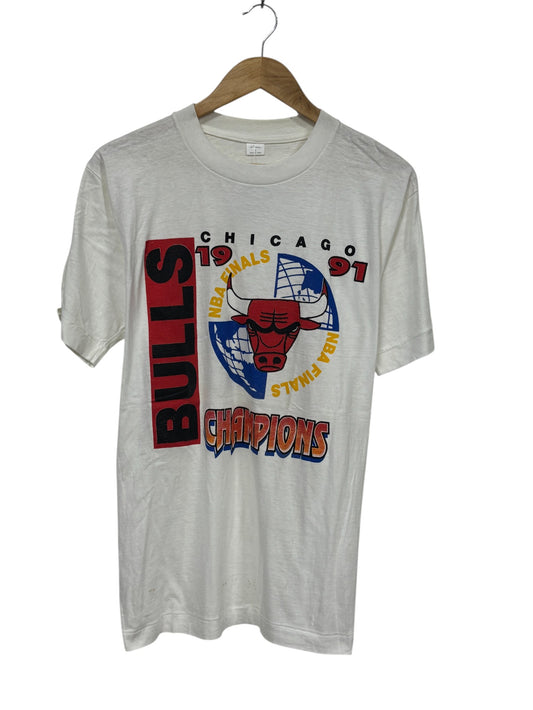 Vintage 1997 Chicago Bulls NBA Finals Champions Graphic Tee Size Large