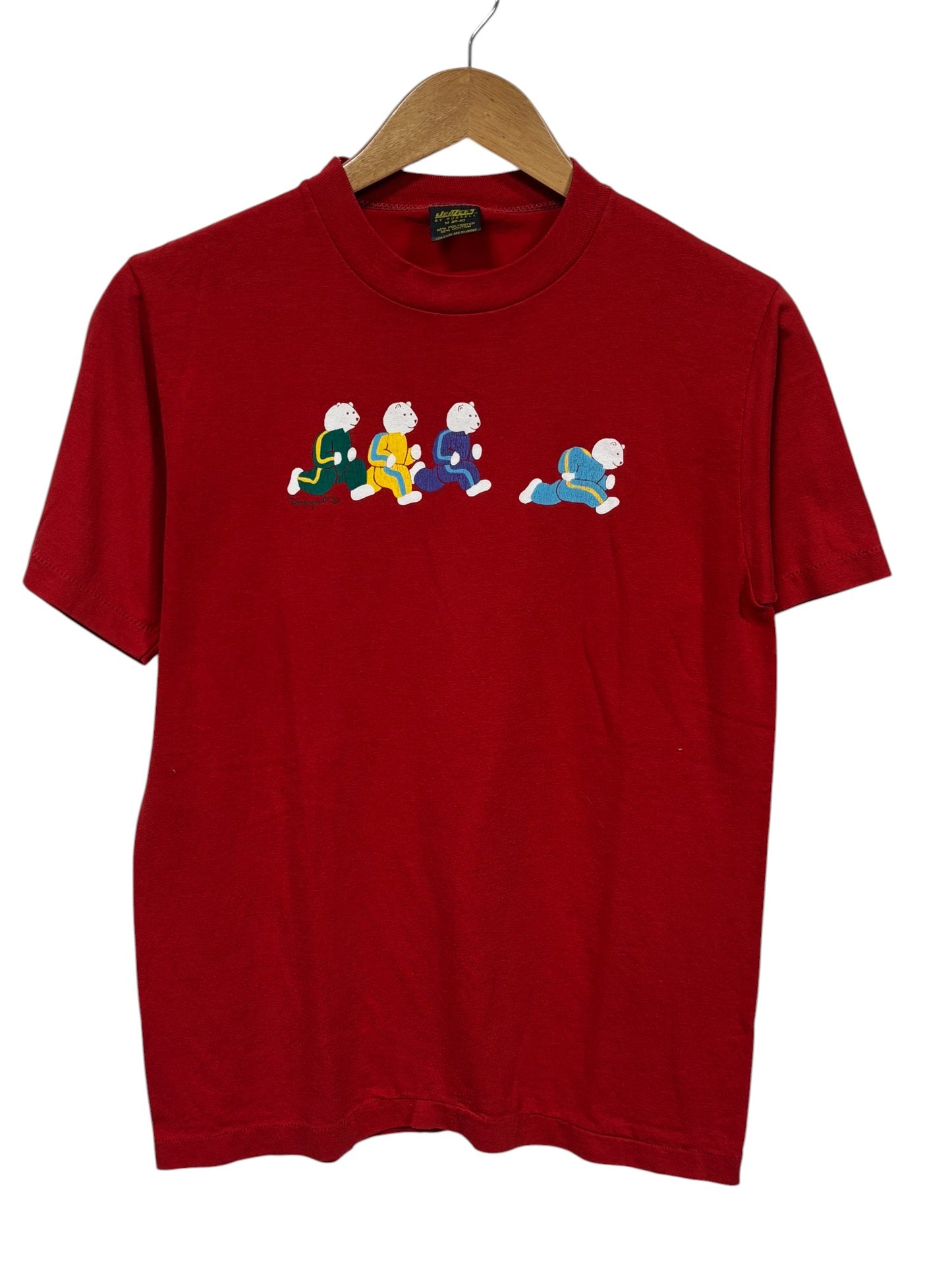 Vintage 80's Polar Bear Marathon Graphic Tee Size Medium