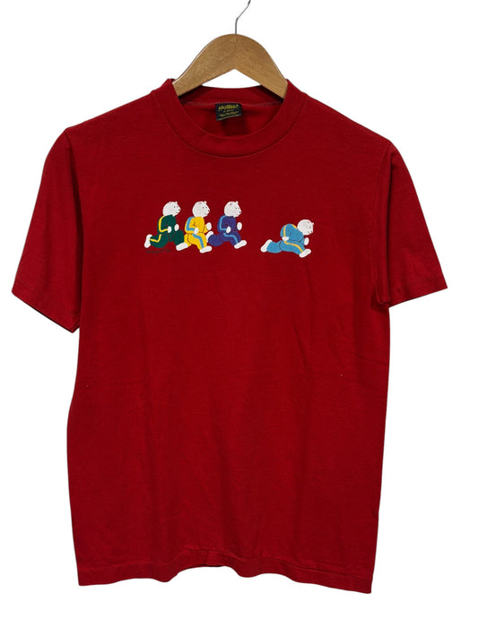 Vintage 80's Polar Bear Marathon Graphic Tee Size Medium