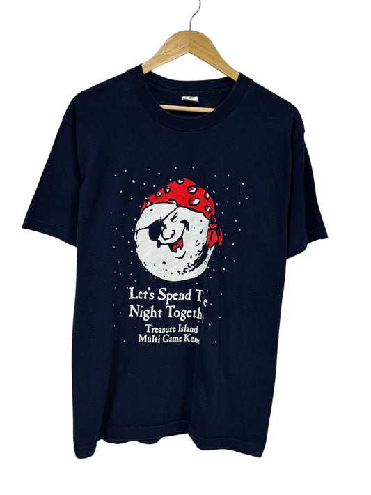 Vintage 90's Let's Spend the Night Together Treasure Island Tee Size Large