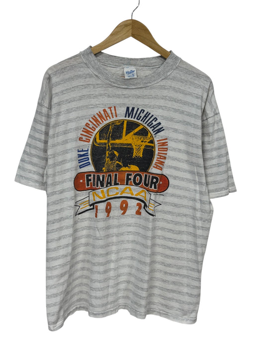 Vintage 1992 NCAA Final Four Cincinnati Michigan Indiana Duke Tee Size XL