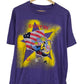 Vintage 80's Surfin USA Big Print Surf Graphic Tee Size Medium