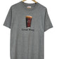 Vintage Great Head Flying Saucer Beer Promo Graphic Tee Size Large