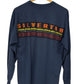 Vintage 90's Levi's Silvertab Blue Long Sleeve Graphic Shirt Size Medium
