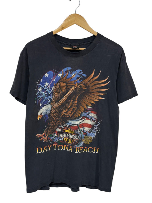 Vintage 1996 Harley Davidson Daytona Bike Week Graphic Tee Size Medium