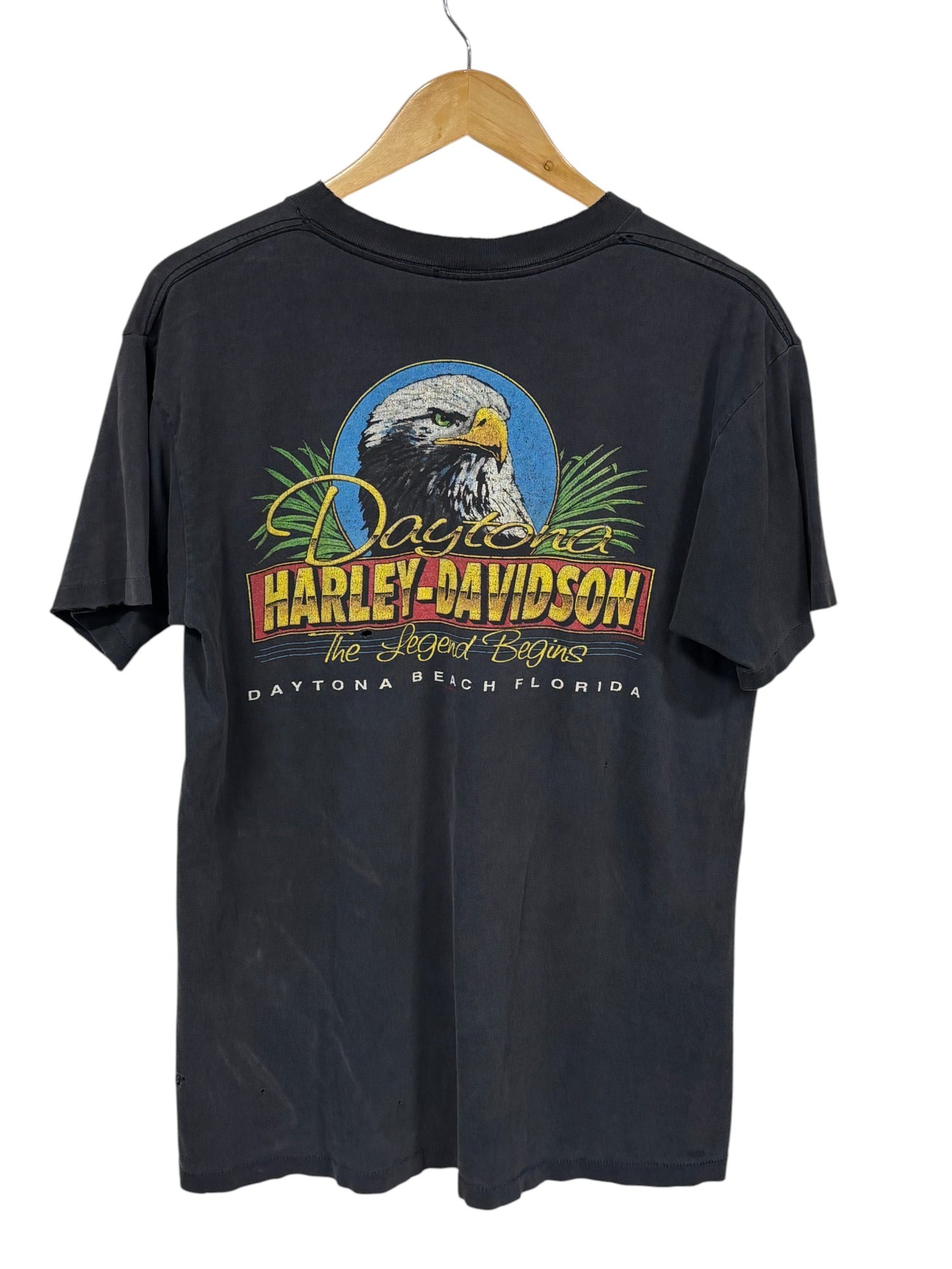 Vintage 1996 Harley Davidson Daytona Bike Week Graphic Tee Size Medium