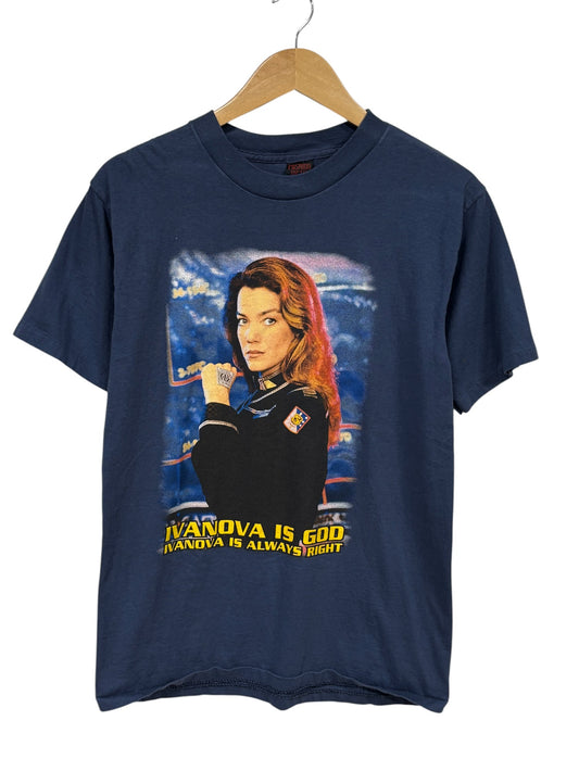 Vintage Babylon 5 Ivanova is God Television Promo Tee Size Medium