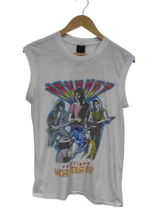Vintage 1983 Journey World Tour Concert Tank Top Tee Size Large