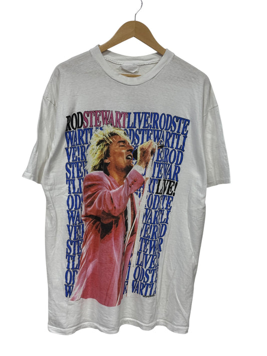 Vintage Rod Stewart Lost in America Tour Band Tee Size XL