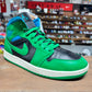 Jordan 1 Mid 'Lucky Green Aquatone' Size 10.5