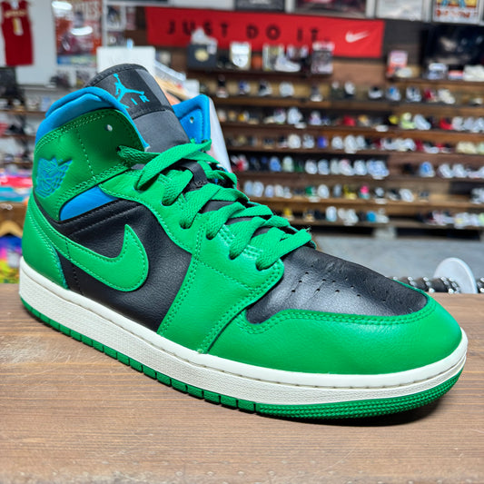 Jordan 1 Mid 'Lucky Green Aquatone' Size 10.5