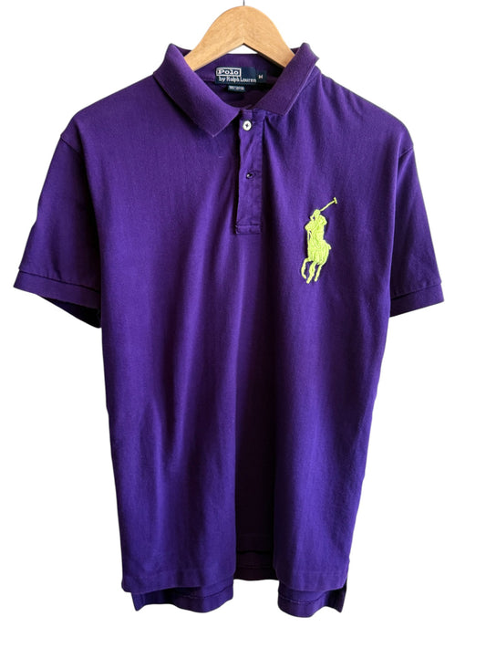 Polo Ralph Lauren Purple Big Pony Logo Shirt Size Medium