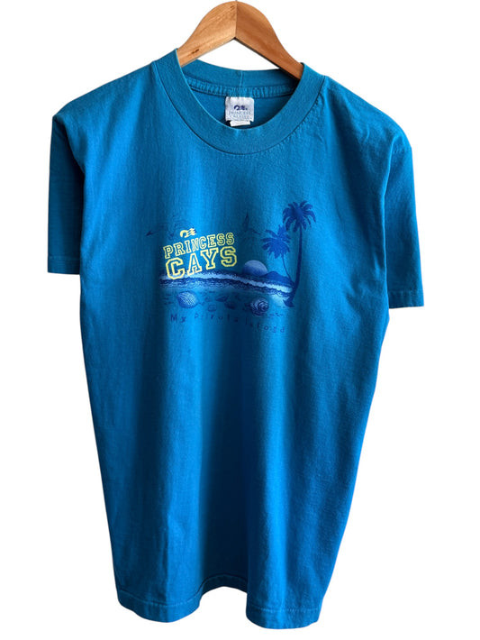 Vintage 90's Princess Cays Private Island Tropical Nature Tee Size Medium
