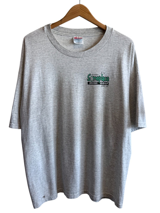 Vintage 90's Sidney Montana Someplace Mini Golf Graphic Tee Size XXL