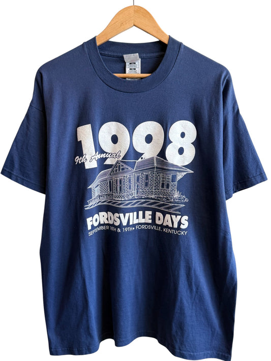 Vintage 1998 Fordsville Days Kentucky Graphic Tee Size XL