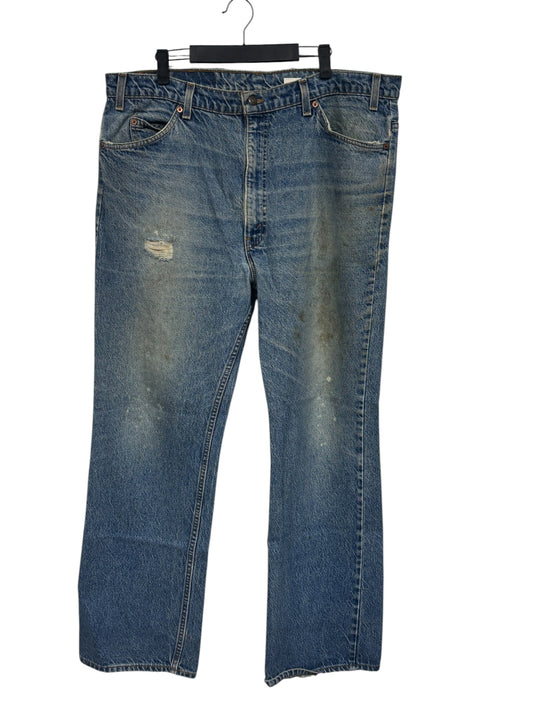 Vintage 90's Levi's 517 Orange Tab Bootcut Denim Jeans Size 39x32
