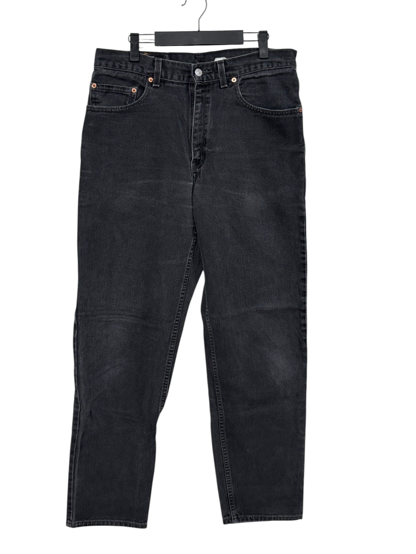Vintage Levi's 550 Relaxed Fit Black Denim Jeans Size 33x32