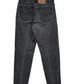 Vintage 90's Levi's 550 Made in USA Black Faded Denim Jeans Size 30x35