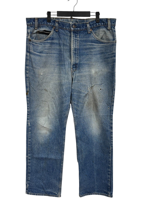 Vintage 90's Levi's 517 Boot Cut Orange Tab Made USA Denim Jeans Size 39x30