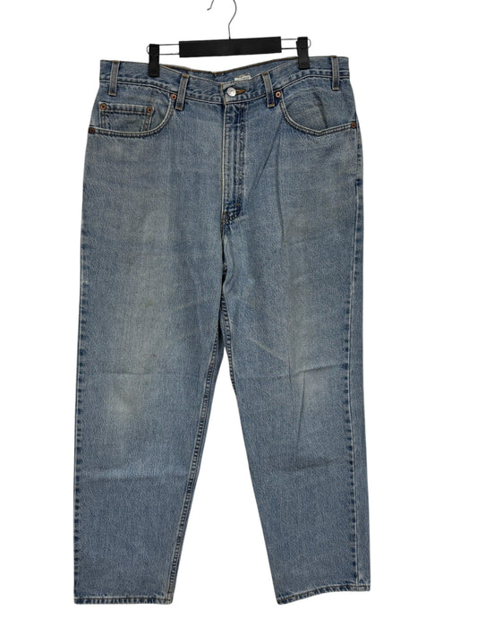 Vintage 90's Levi's 550 Relaxed Fit Light Wash Denim Jeans Size 36x31