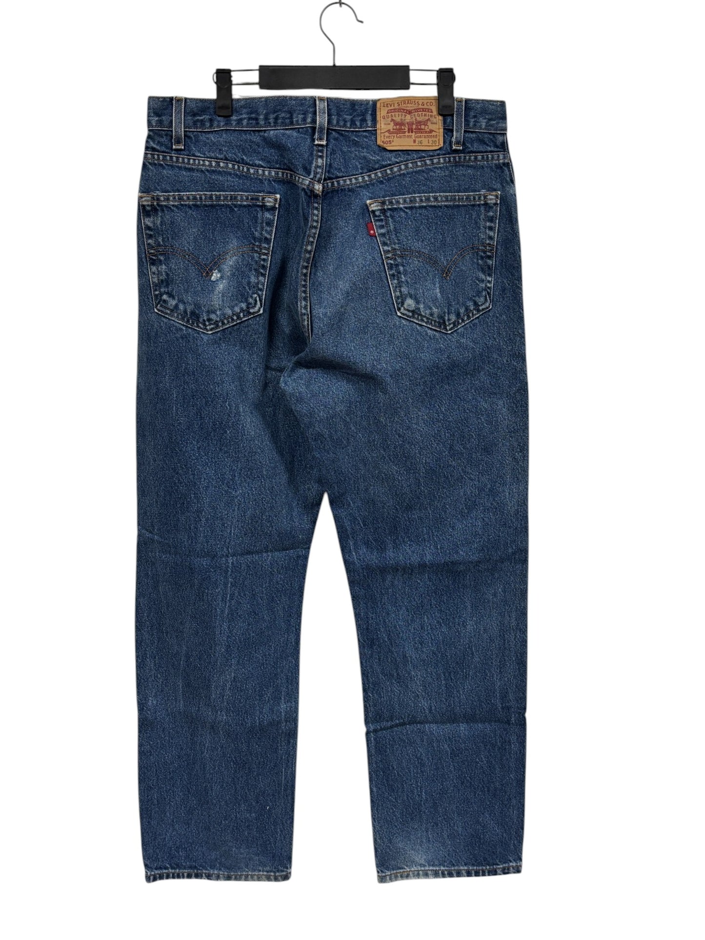 Vintage Levi's 505 Regular Fit Straight Leg Denim Jeans Size 35x30