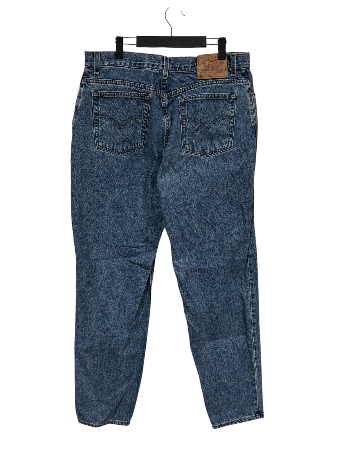 Vintage Levi's 550 Relaxed Fit Straight Leg Denim Jeans Size 34x32