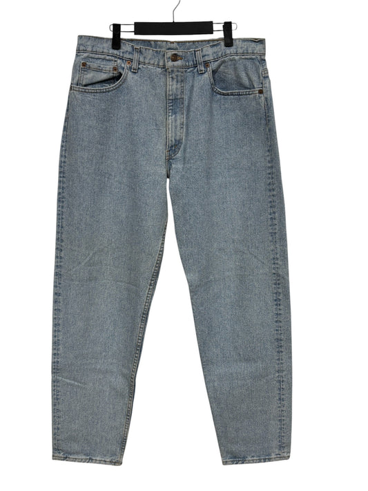 Vintage 90's Levi's 550 Made in USA Light Wash Denim Jeans Size 35x31