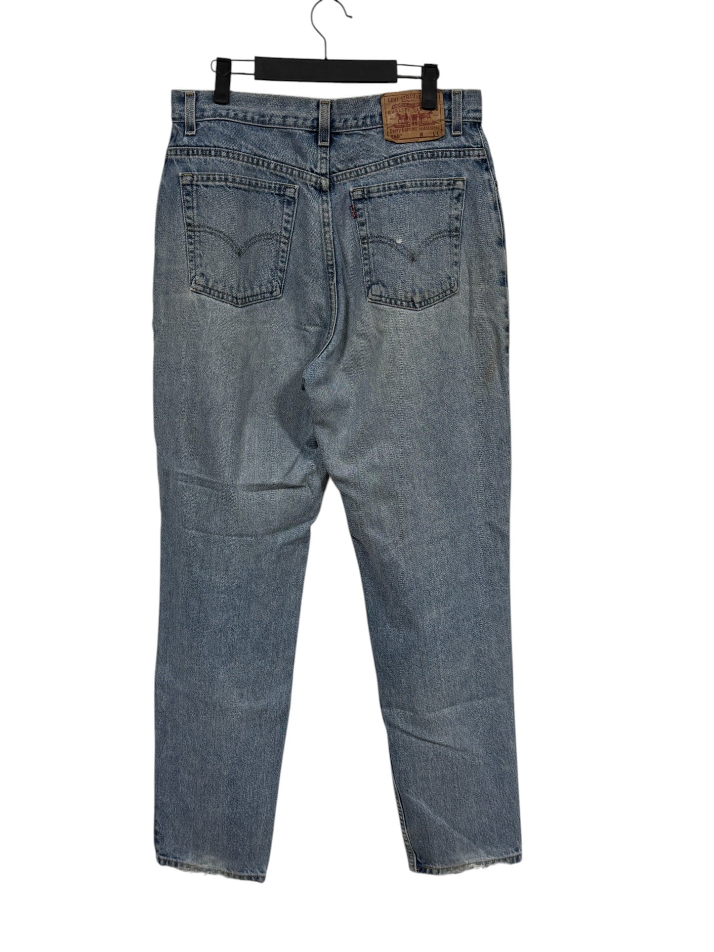 Vintage Levi's 550 Relaxed Fit Light Wash Denim Jeans Size 32x33