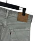 Vintage 90's Levi's 501 Made in USA Light Green Denim Jeans Size 31x31