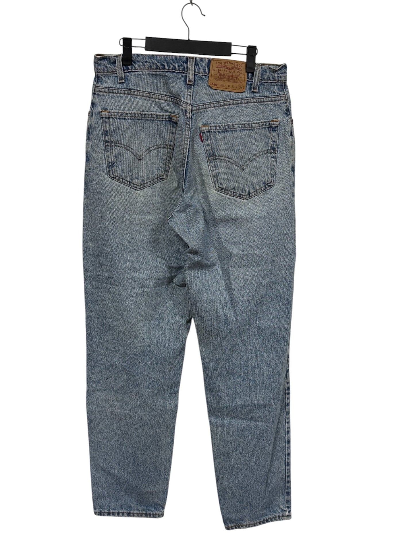 Vintage 90's Levi's 560 Loose Fit Tapered Leg Denim Jeans Size 32x33