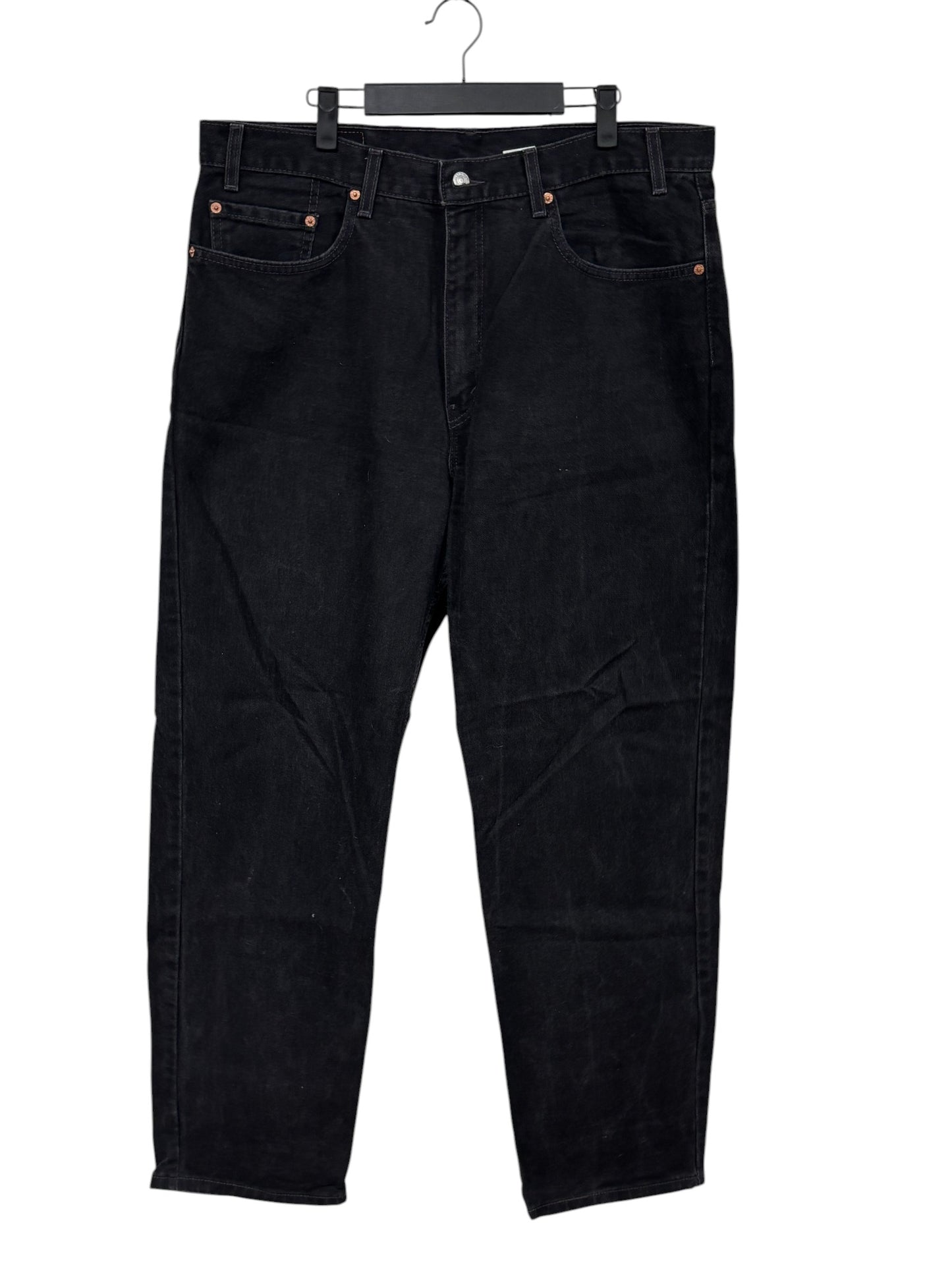 Vintage Levi's 550 Relaxed Fit Black Denim Jeans Size 38x32