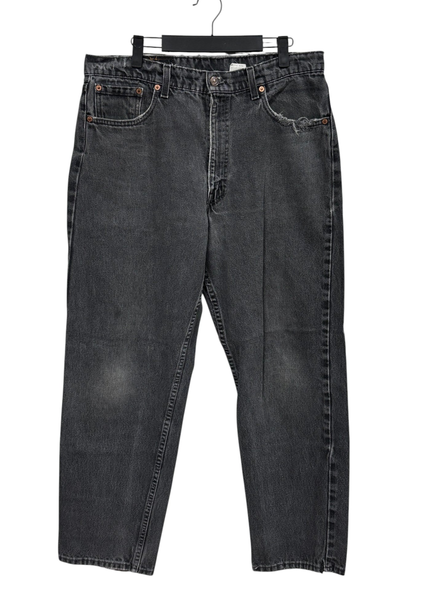 Vintage 90's Levi's 550 Relaxed Fit Black Denim Jeans Size 34x30