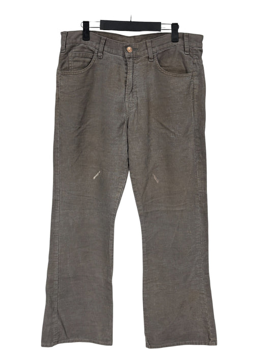Vintage 70's Levi's Corduroy Flared Leg Pants Size 34x30