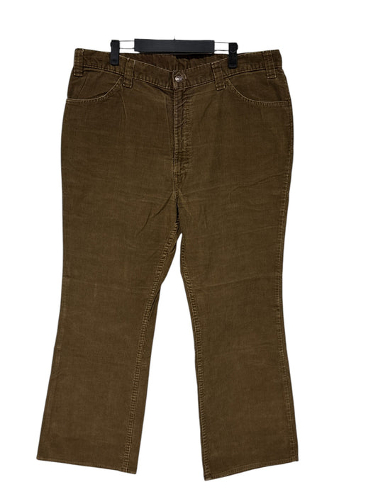 Vintage 70's Levi's Dark Brown Corduroy Pants Size 38x30