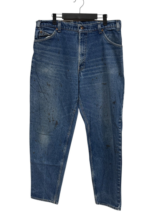 Vintage 90's Levi's 550 Orange Tab Denim Jeans Size 35x32